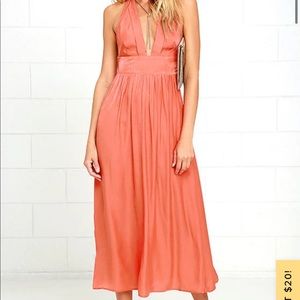 Some Days Lovin’ Coral Midi Dress